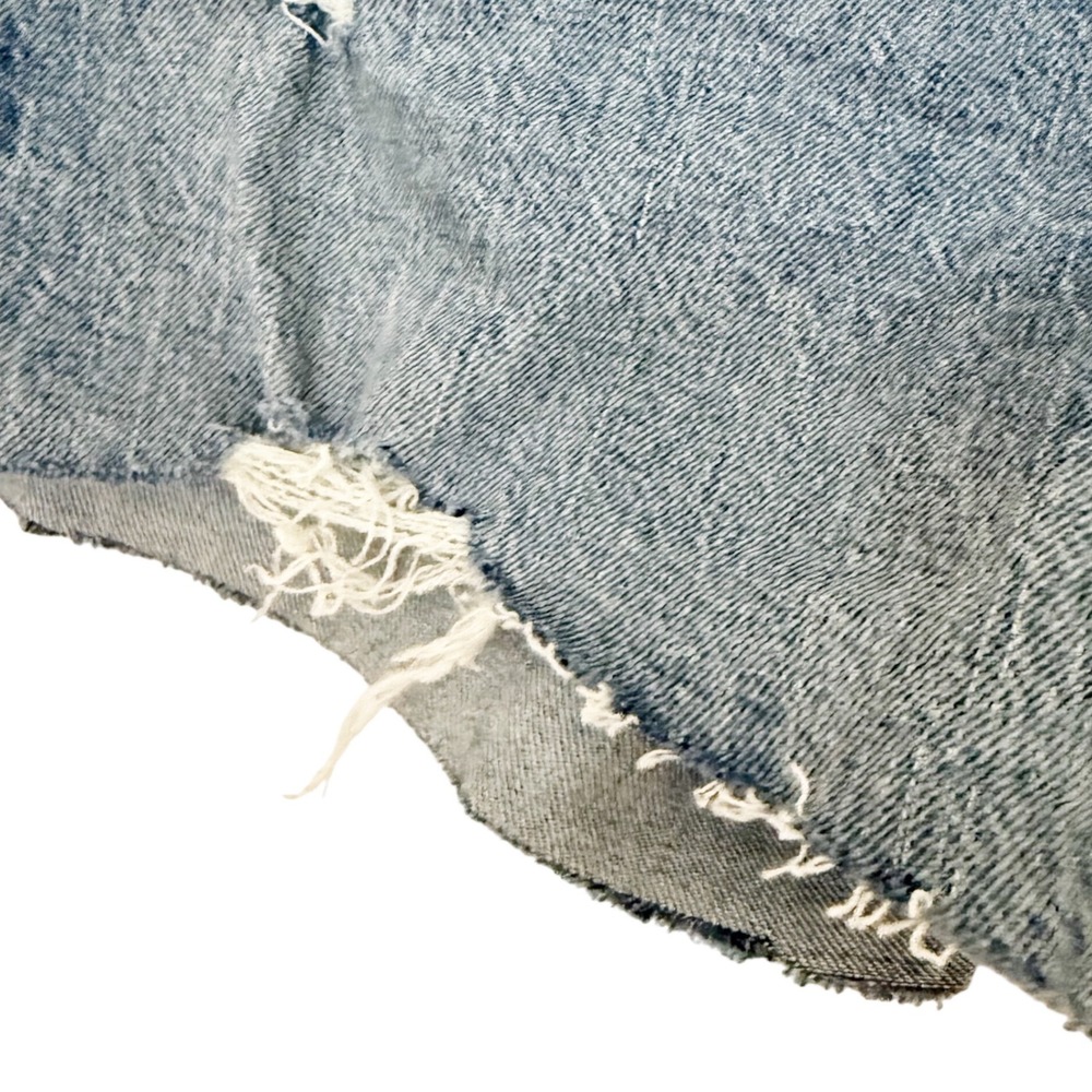 Gap High Rise Cheeky Short Distressed Blue Jean Shorts 2/26 - Picture 6 of 10
